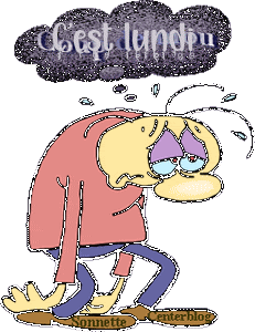 Gif animé Bon lundi dégouté